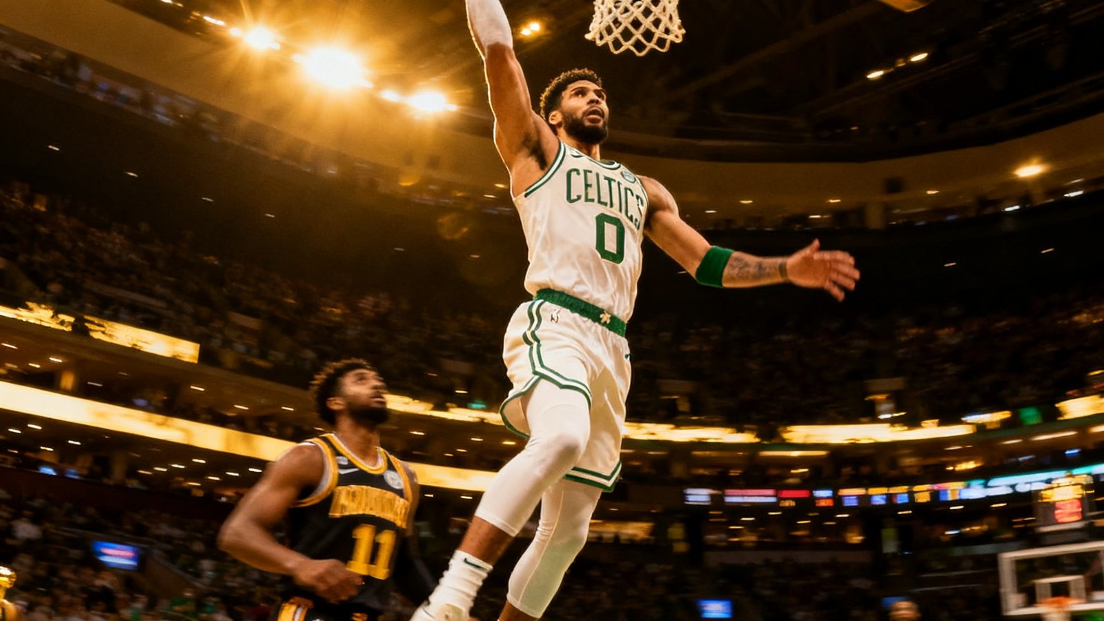 NBA总决赛高光集锦，塔特姆突破暴扣